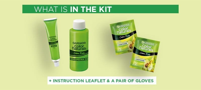 Garnier Color Naturals - Items Inside the Kit