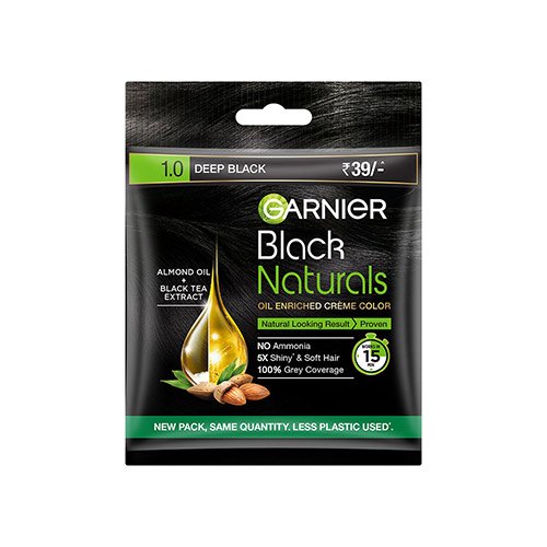 Garnier Black Naturals Shade 1 Deep Black Hair Colour
