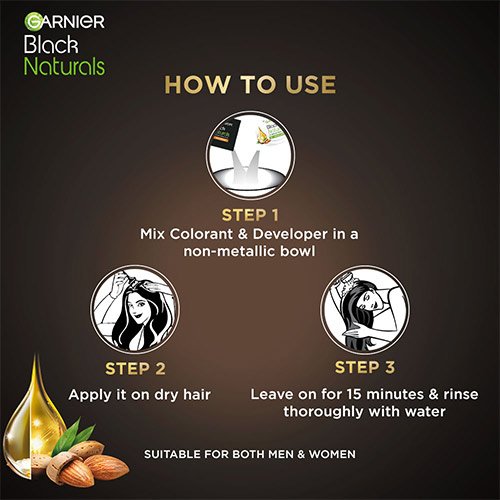 How to use Garnier Black Naturals Hair Color