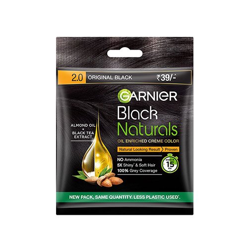 Garnier Black Naturals Hair Color For Men & Women Shade 2.0 Original