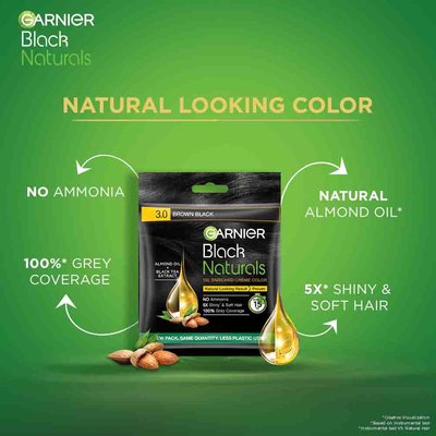 garnier black brown color