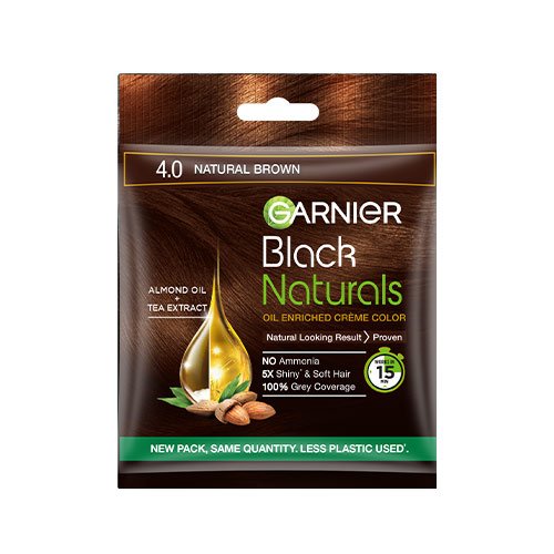 Buy Garnier Color Naturals Creme Riche  Shade 4 Brown 70 ml  60 gm  online at best priceHair Colours