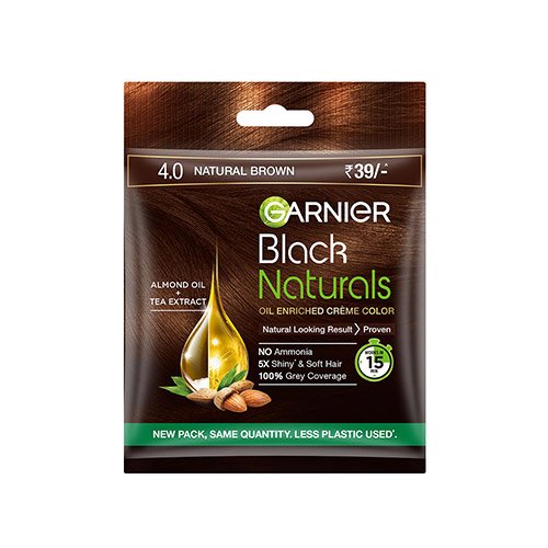 Garnier Black Naturals Shade 4.0 Natural Brown Hair Color