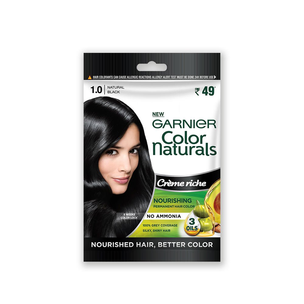 Garnier Color Naturals Sachet Hair Color - Shade 1 Natural Black