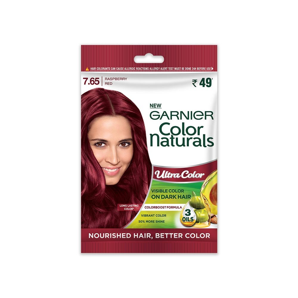 Garnier Color Naturals Sachet Hair Color - Shade 7.65 Ultra Raspberry