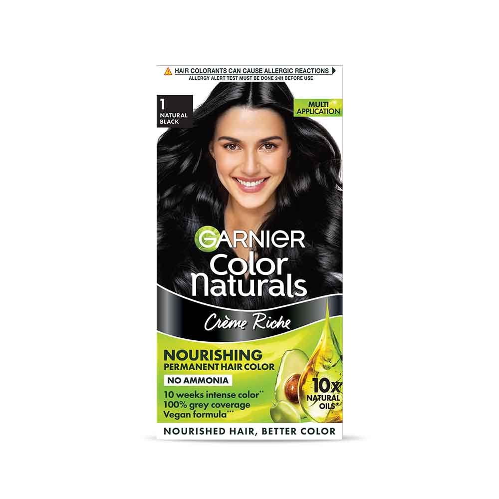 Buy Garnier Color Naturals Shade 1 Natural Black Hair Color at Best Price –  Garnier India