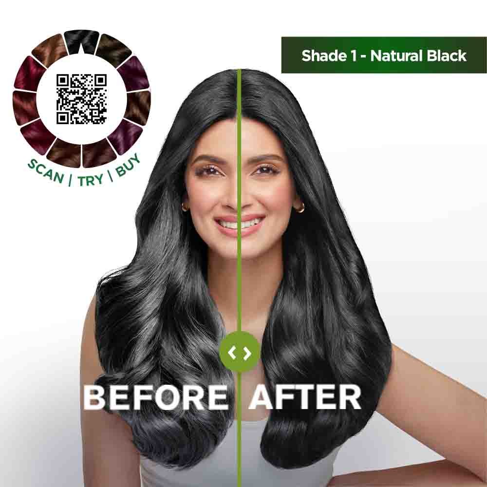 Garnier Natural Black - Before After Image