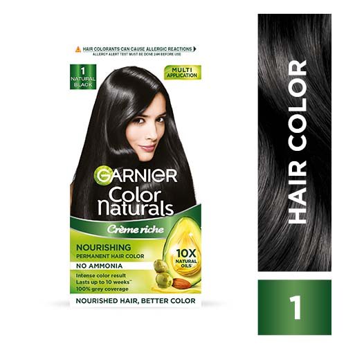 Garnier hair color shade 1 natural black