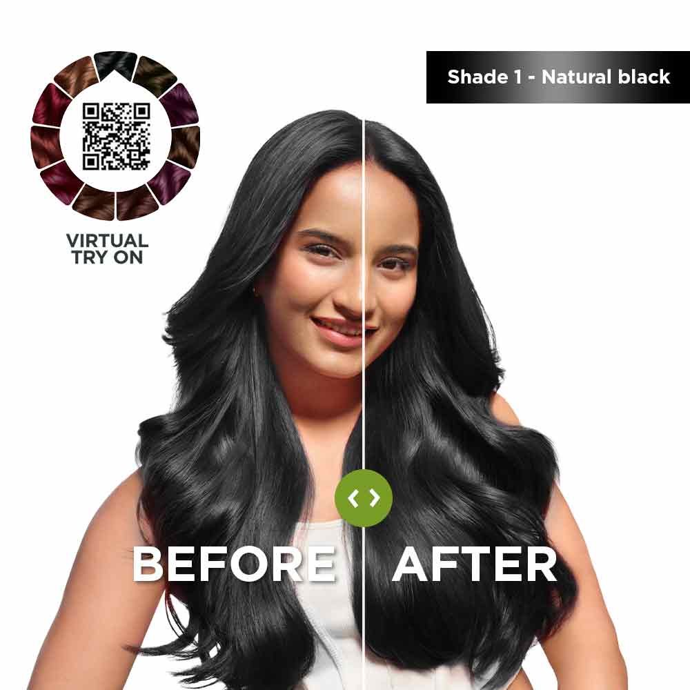 Garnier Natural Black - Before After Image