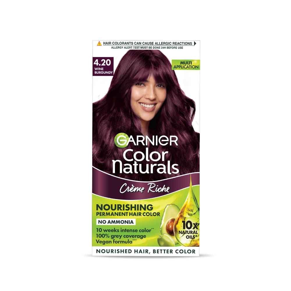 Garnier Color Naturals Shade 4.2 Wine Burgundy Hair Color Online