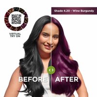 Color Naturals Shade 4.2 Wine Burgundy Before After Image