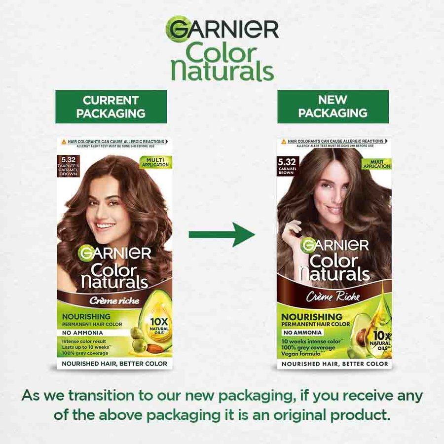 Garnier Color Naturals Shade 5.32 Caramel Brown Hair Color