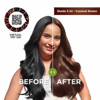 Color Naturals Shade 5.32 Caramel Brown Before After Image
