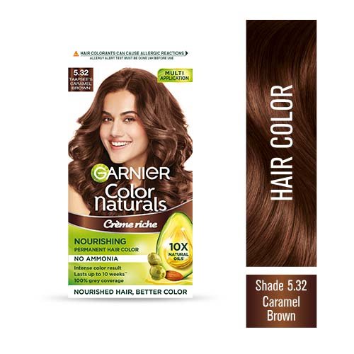 Buy Garnier Color Naturals Shade 5.32 Caramel Brown Hair Color at Best