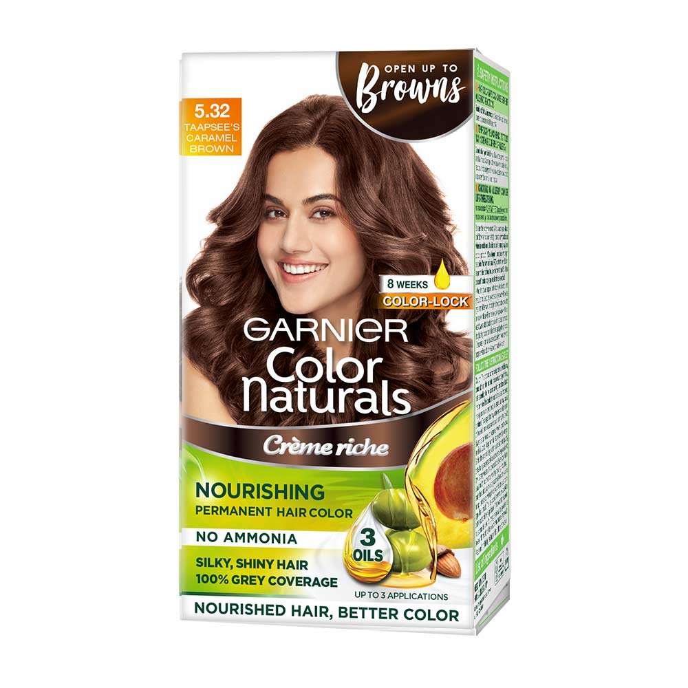 Buy Garnier Color Naturals Shade 5.32 Caramel Brown Hair Color at Best