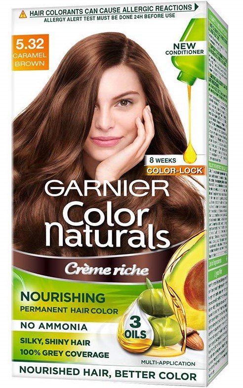 Buy Garnier Color Naturals Shade 5.32 Caramel Brown Hair ...