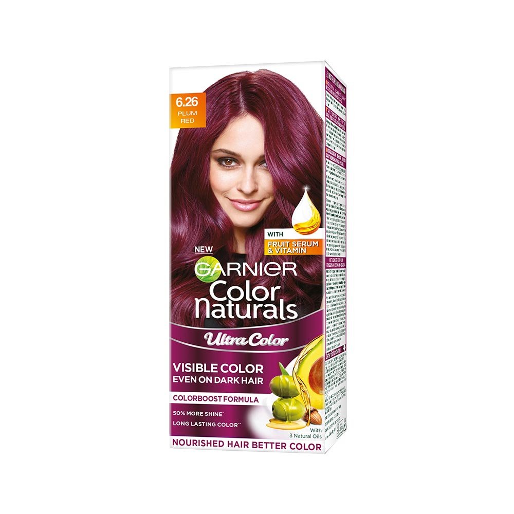 Garnier Color Naturals Ultra Hair Color Shade 6.26 Plum Red