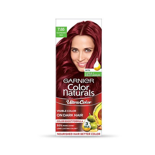 Garnier Color Naturals Ultra Hair Color Shade 7.65 Raspberry Red