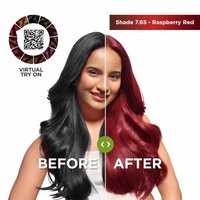 Color Naturals Ultra Shade 7.65 Raspberry Red Before After Image