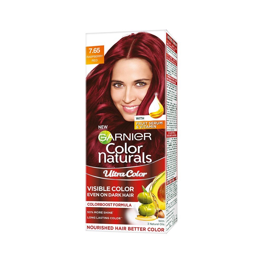 Garnier Color Naturals Ultra Hair Color Shade 7.65 Raspberry Red
