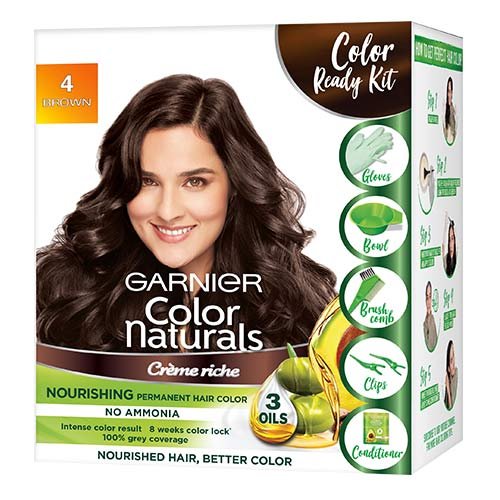 Garnier Color Naturals Color Ready Kit - Shade 4 Brown