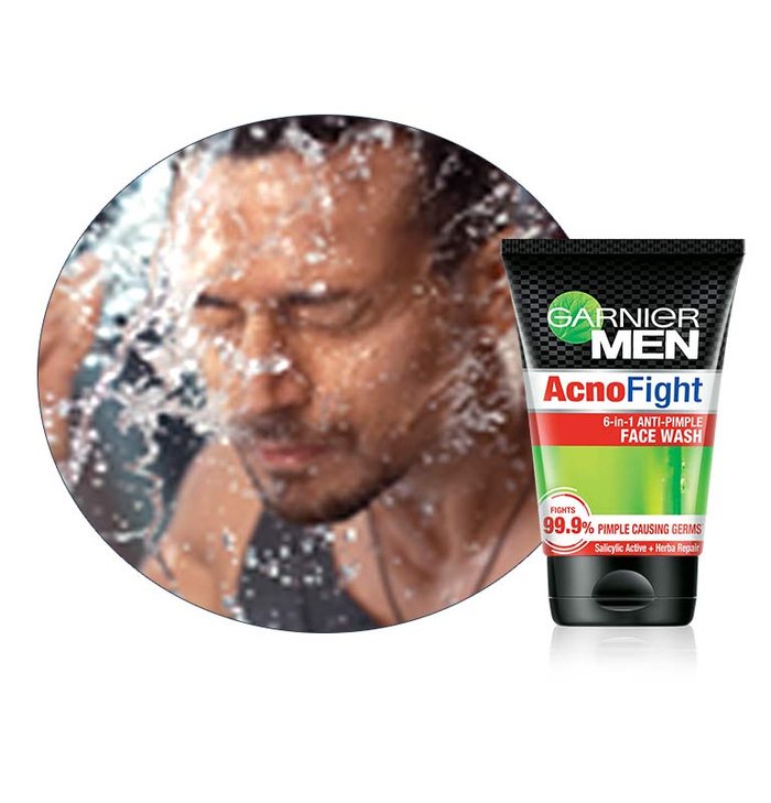 Garnier Men Acno Fight AntiPimple kit Acno Fight Face Wash + Acno