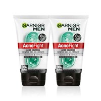 Garnier Men Acno Fight Acne Calming Gentle Gel Cleanser Pack of 2 – 100 GM