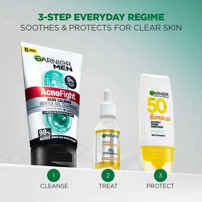 Skin Care Routine for Men with Acno Fight Gel Cleanser
