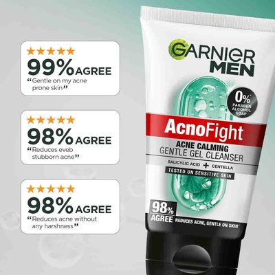 Garnier Men Acno Fight Gentle Gel Cleanser