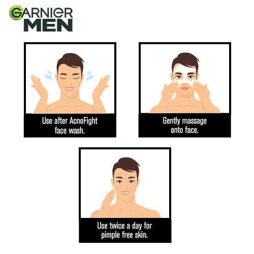 How To Use Garnier Men Acno Fight Pimple Clearing Brightenig Cream