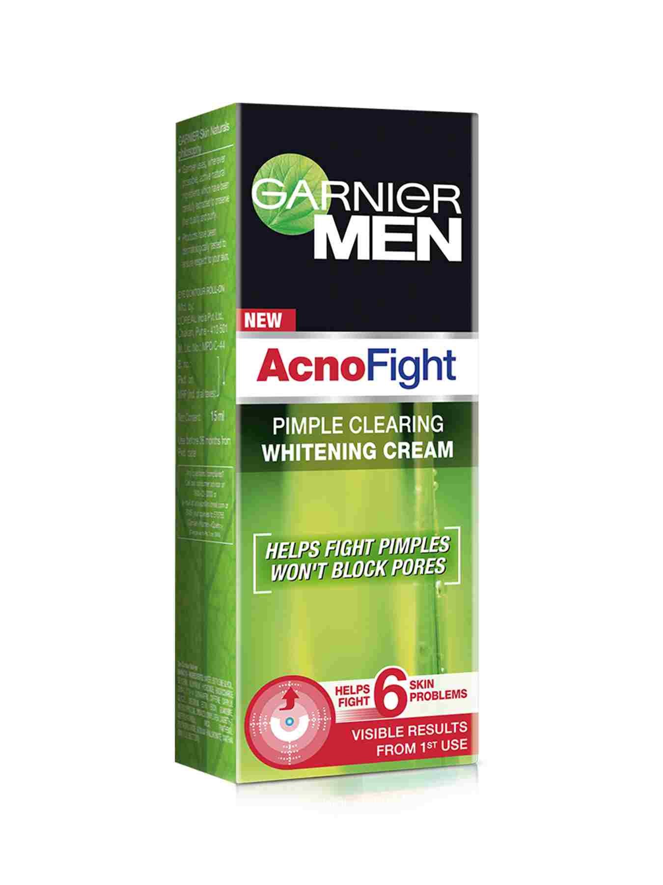 Garnier Men Acno Fight Pimple Clearing Whitening Cream, Buy Online