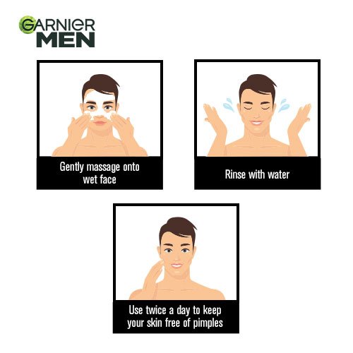 How To Use Garnier Men Acno Fight Anti Pimple Face Wash