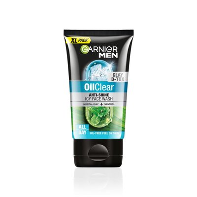 Garnier Men Oil Clear Anti Shine Icy Face Wash – 150 GM