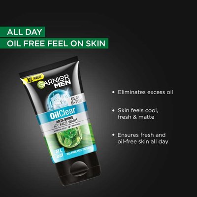 Benefits of using Garnier Oil Clear Anti Shine Icy Face Wash