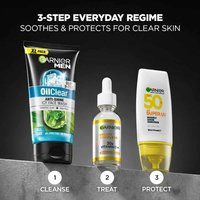 Skin Care Routine for Men with Oil Clear Face Wash by Garnier