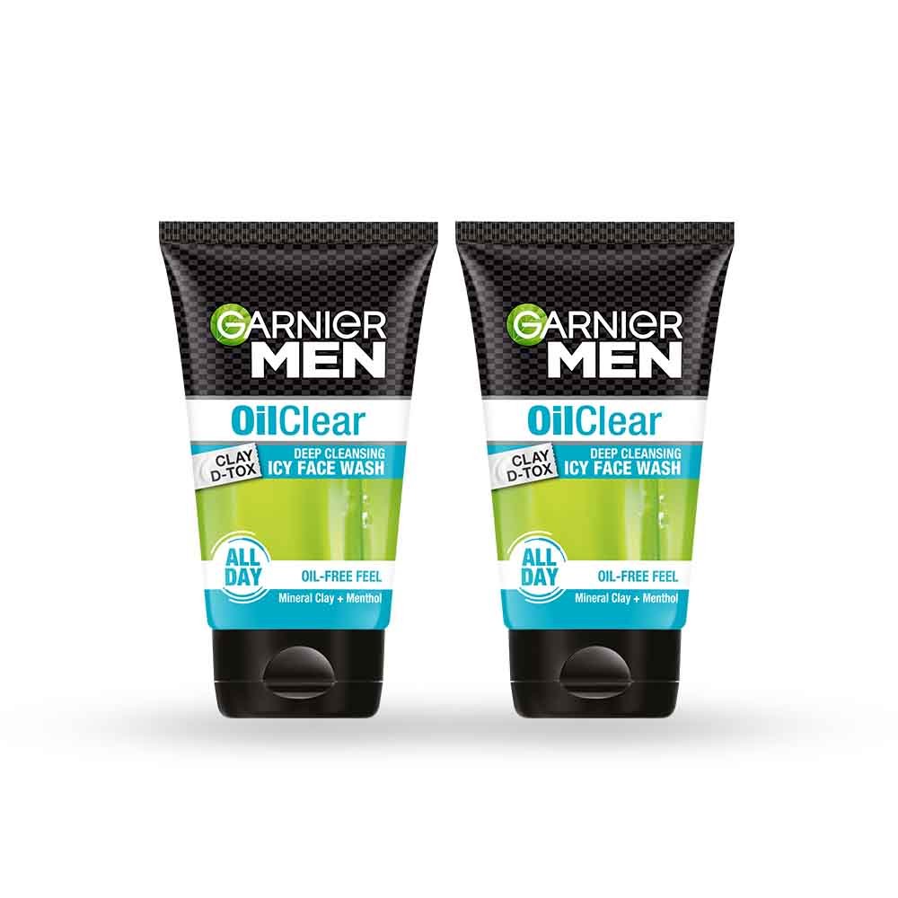 Garnier Men Oil Clear Clay D - Tox Facewash