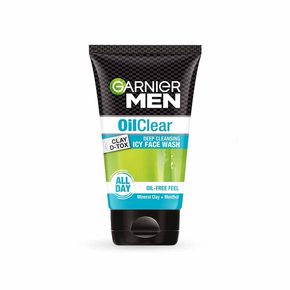 Garnier Men Oil Clear Clay D - Tox Facewash