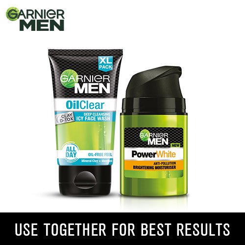 Try the Garnier Men Oil Control Regime for best results