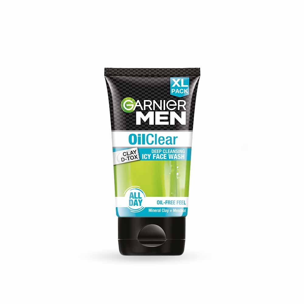 Garnier Men Oil Clear Clay D - Tox Facewash