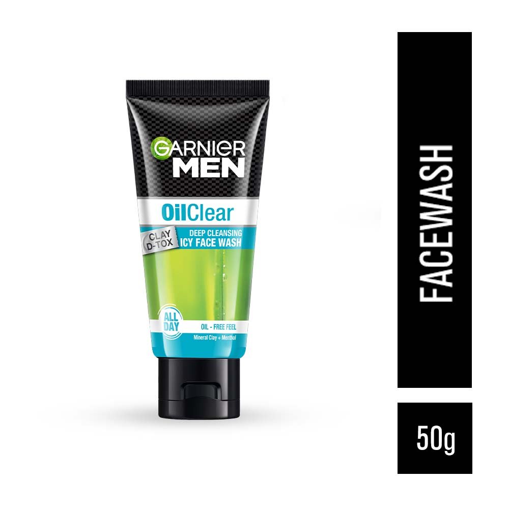 Garnier Men Oil Clear Clay D - Tox Facewash 50g