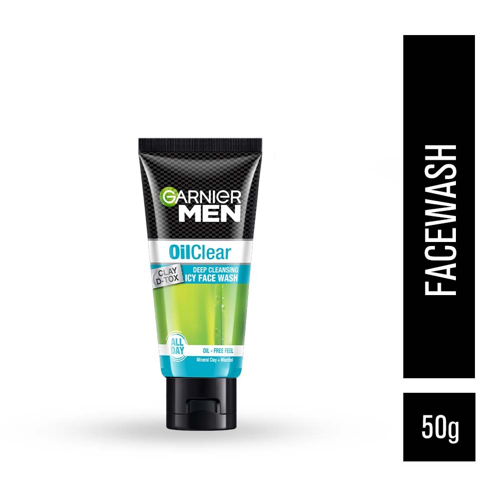 Garnier Men Oil Clear Clay D - Tox Facewash 50g