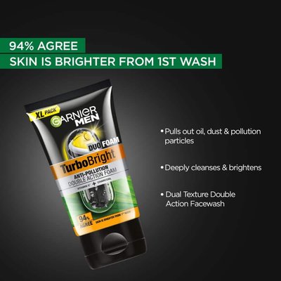Benefits of using Garnier Turbo Bright Anti Pollution Foam Face Wash