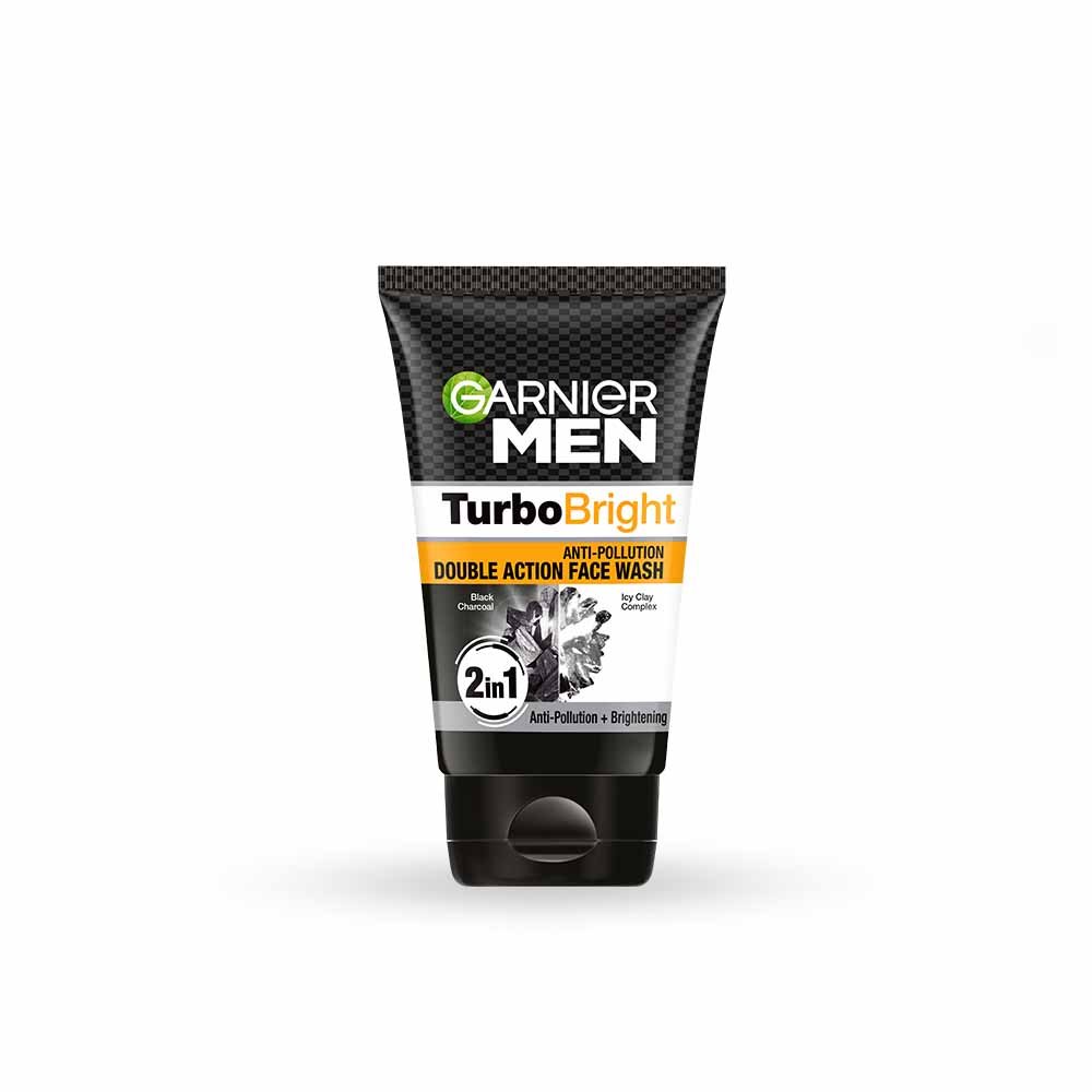 Garnier Men Turbo Bright Anti-Pollution Double Action Face Wash