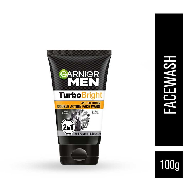 Buy Garnier Charcoal Face Wash Garnier Men Turbo Bright Face Wash