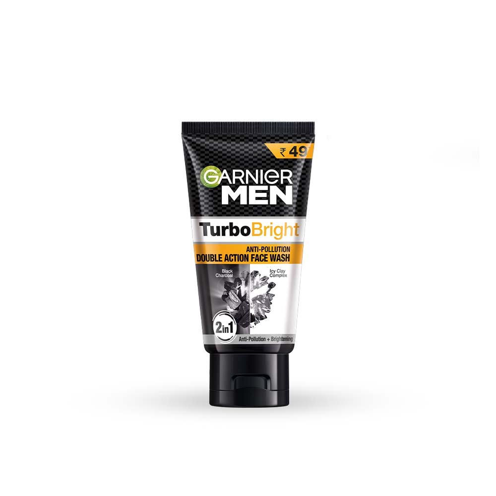 Garnier Men Turbo Bright Anti-Pollution Double Action Face Wash