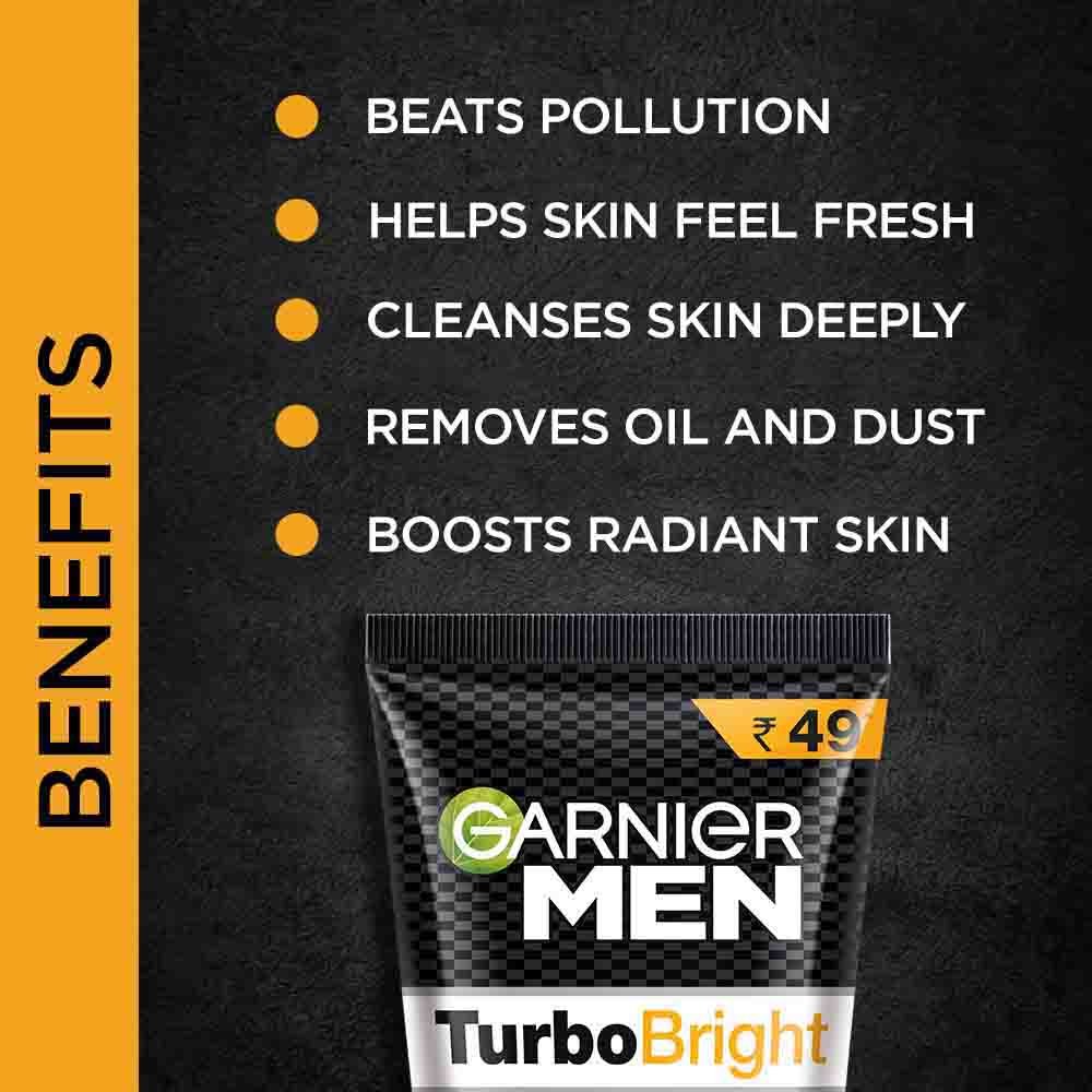 Benefits Turbo Bright Anti-Pollution Double Action Face Wash