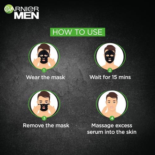 How to Use Garnier Men Charcoal Face Mask