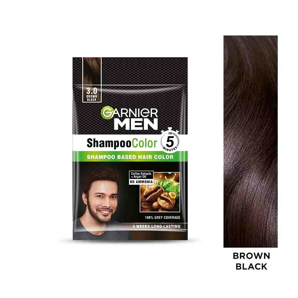 garnier shampoo color shade brown