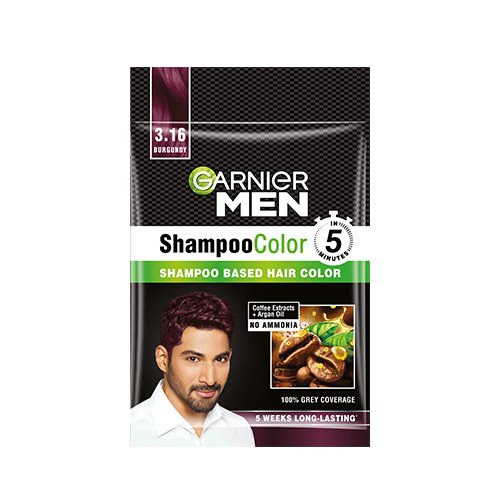 Garnier Men Shampoo Hair Color Shade  Burgundy