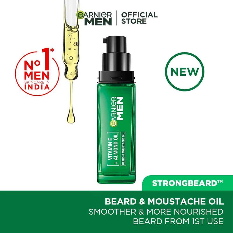 Buy Garnier Men Beard Oil Moustache and Beard Oil for Men